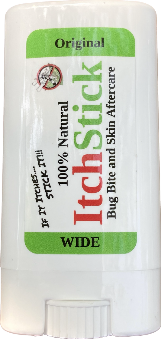100% Natural ItchStick Wide Bug Bite and Skin Care Relief Stick .5 oz